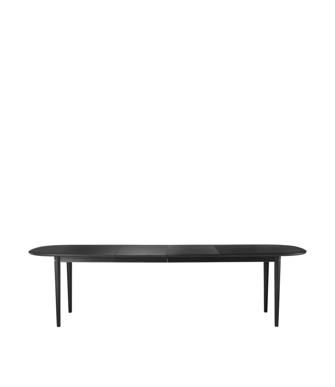 Unit10 C63E Bjørk - Spisebord m/2 tillægsplader - Sort Sale