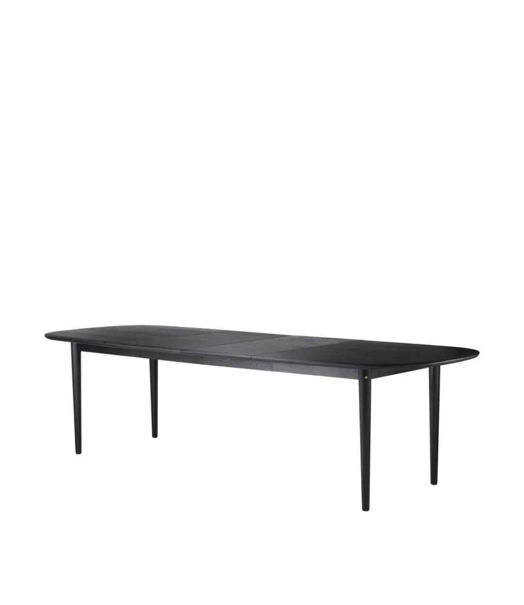 Unit10 C63E Bjørk - Spisebord m/2 tillægsplader - Sort Sale