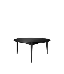 Stine Lundgaard Weigelt D102 Søs - Sofabord - Eg - Jet Black - Ø85 New