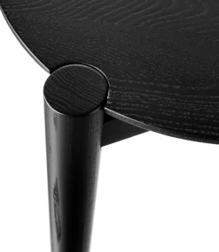 Stine Lundgaard Weigelt D102 Søs - Sofabord - Eg - Jet Black - Ø85 New