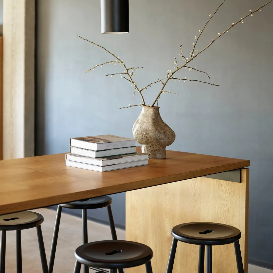 Børge Mogensen J27B - Barstol - Bøg - Jet Black Clearance