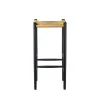 Jørgen Bækmark J164B - Barstol firkantet - Eg - Jet Black Outlet
