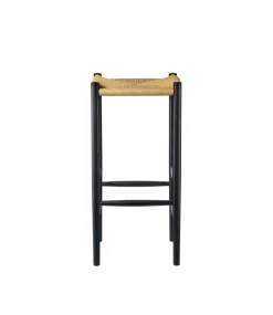 Jørgen Bækmark J164B - Barstol firkantet - Eg - Jet Black Outlet