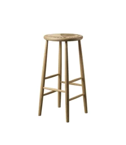 Jørgen Bækmark J165B - Barstol rund - Eg Outlet