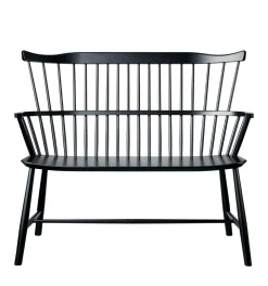Børge Mogensen J52D - Bænk - Bøg - Jet Black New