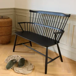 Børge Mogensen J52D - Bænk - Bøg - Jet Black New