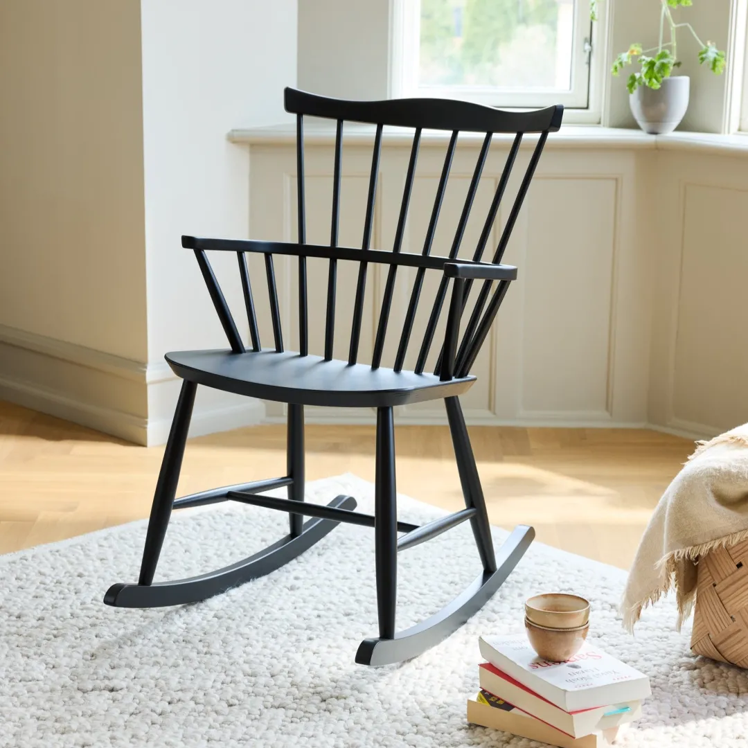 Børge Mogensen J52G - Gyngestol - Bøg - Jet Black Discount
