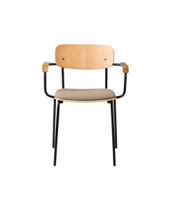 Jakob Thau J183 Holmen - Stabelstol m/armlæn - Taupe Clearance