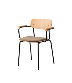 Jakob Thau J183 Holmen - Stabelstol m/armlæn - Taupe Clearance