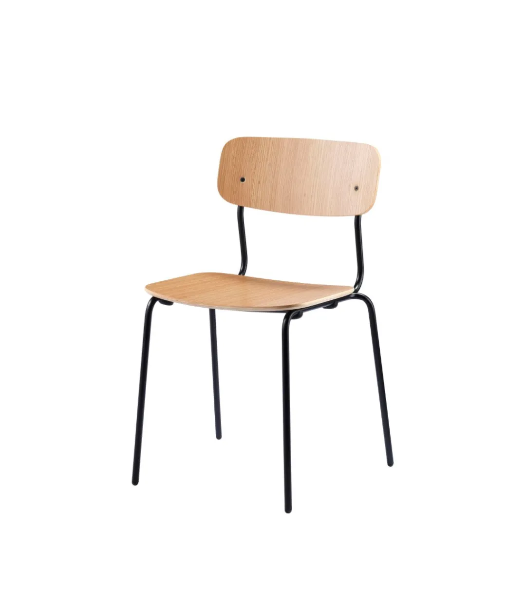 Jakob Thau J182 Holmen - Stabelstol - Stål - Eg finér Clearance
