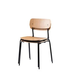 Jakob Thau J182 Holmen - Stabelstol - Stål - Eg finér Clearance