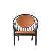 Poul M. Volther J166 Jørna - Stol - Jet Black - Cognac læder Discount