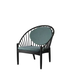 Poul M. Volther J166 Jørna - Stol - Jet Black - Green Hot