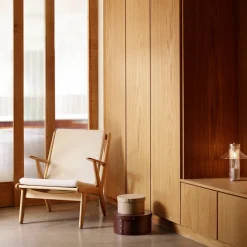Poul M. Volther J53 - Lænestol - Eg - Beige