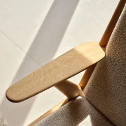 Poul M. Volther J53 - Lænestol - Eg - Beige