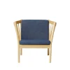 Erik Ole Jørgensen J146 - Lænestol - Eg - Dark Blue (36) Sale