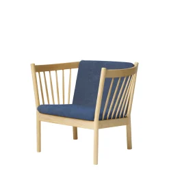 Erik Ole Jørgensen J146 - Lænestol - Eg - Dark Blue (36) Sale