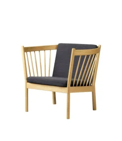 Erik Ole Jørgensen J146 - Lænestol - Eg - Dark Grey (4013) Outlet