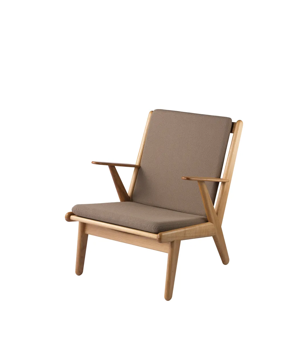Poul M. Volther J53 - Lænestol - Eg - Taupe Sale
