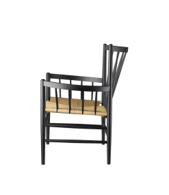 Jørgen Bækmark J82 - Loungestol - Bøg - Jet Black Hot