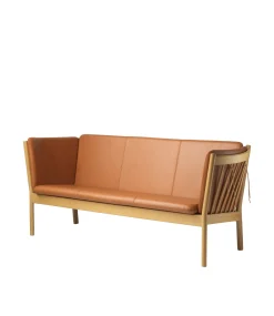 Erik Ole Jørgensen J149 - 3 pers. sofa - Eg - Cognac læder Online