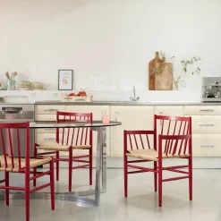 Jørgen Bækmark J80 - Stol - Bøg - Ruby Red Clearance