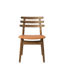 Poul M. Volther J48 - Stol - Røget eg - Cognac læder Online