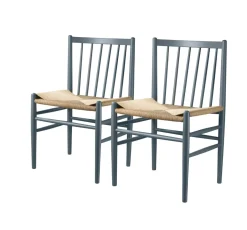 Jørgen Bækmark J80 - Stol - 2 stk - Bøg - Blue Grey Discount