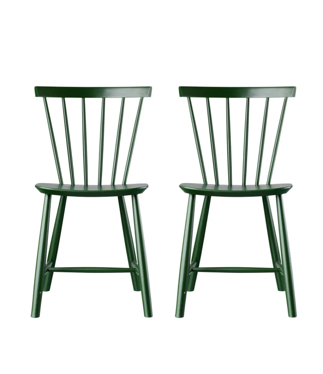 Poul M. Volther J46 - Stol - 2 stk - Bøg - Bottle Green