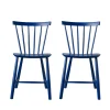 Poul M. Volther J46 - Stol - 2 stk - Bøg - Dark Blue Best