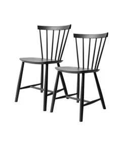 Poul M. Volther J46 - Stol - 2 stk - Bøg - Jet Black Outlet