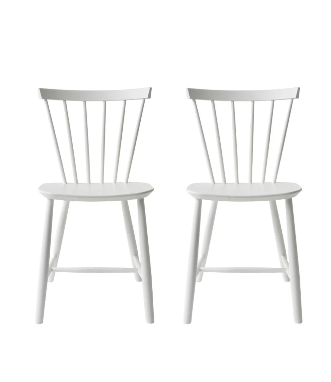 Poul M. Volther J46 - Stol - 2 stk - Bøg - Pure White Hot