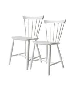 Poul M. Volther J46 - Stol - 2 stk - Bøg - Pure White Hot