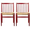 Jørgen Bækmark J80 - Stol - 2 stk - Bøg - Ruby Red Outlet