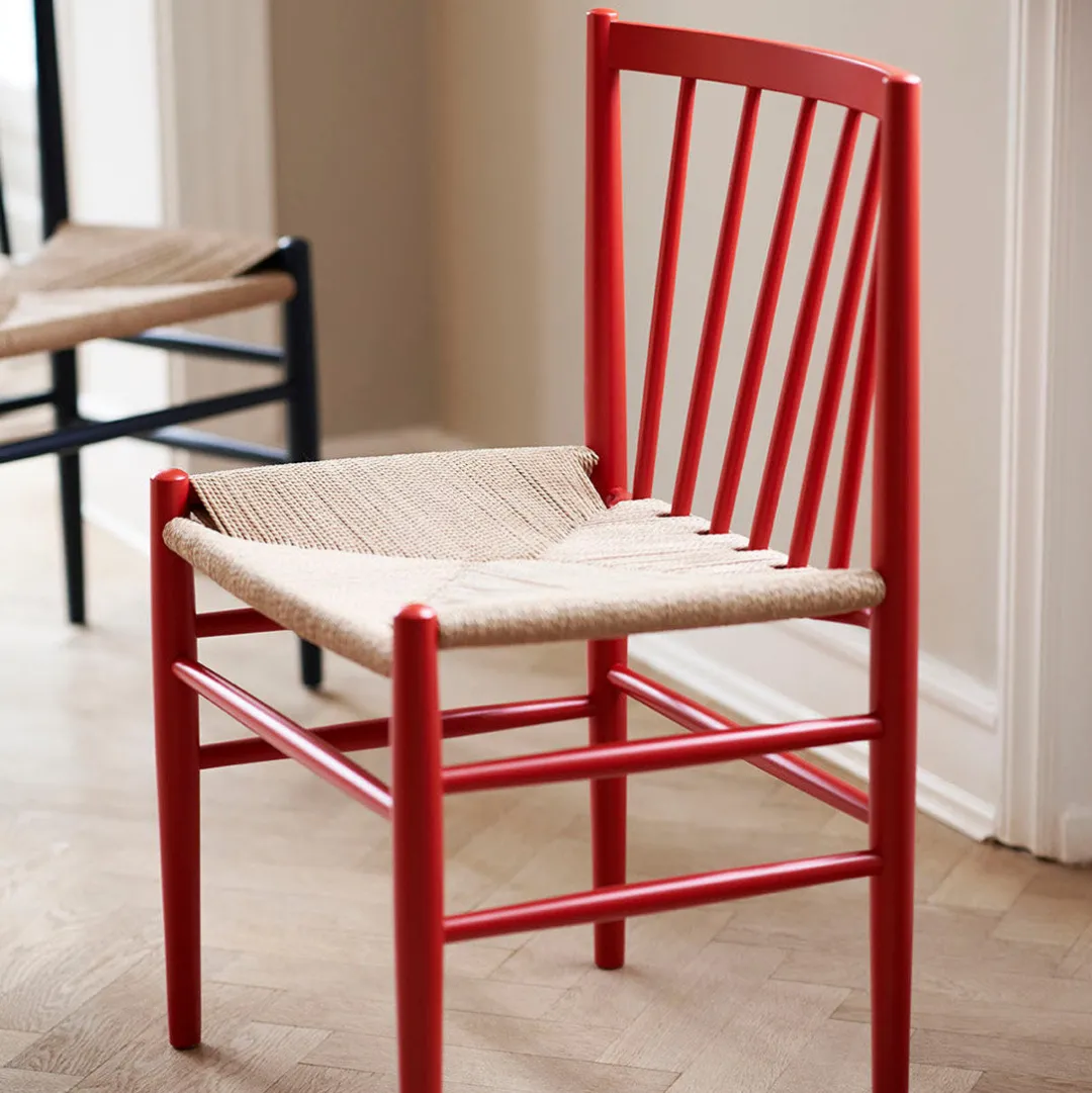 Jørgen Bækmark J80 - Stol - 2 stk - Bøg - Ruby Red Outlet