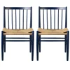 Jørgen Bækmark J80 - Stol - 2 stk - Bøg - Steel Blue Hot