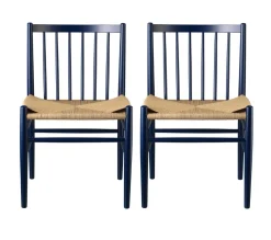 Jørgen Bækmark J80 - Stol - 2 stk - Bøg - Steel Blue Hot