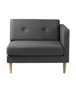 Unit10 L42 Firhøj - Højre modul 90 - Eg - Dark Grey Hot