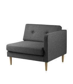 Unit10 L42 Firhøj - Højre modul 90 - Eg - Dark Grey Hot