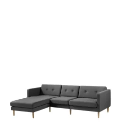 Unit10 L42 Firhøj - Højre modul 90 - Eg - Dark Grey Hot