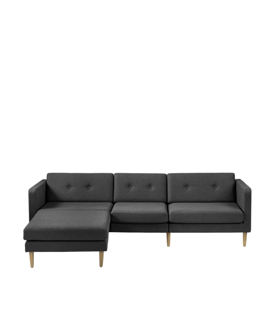 Unit10 L42 Firhøj - Højre modul 90 - Eg - Dark Grey Hot