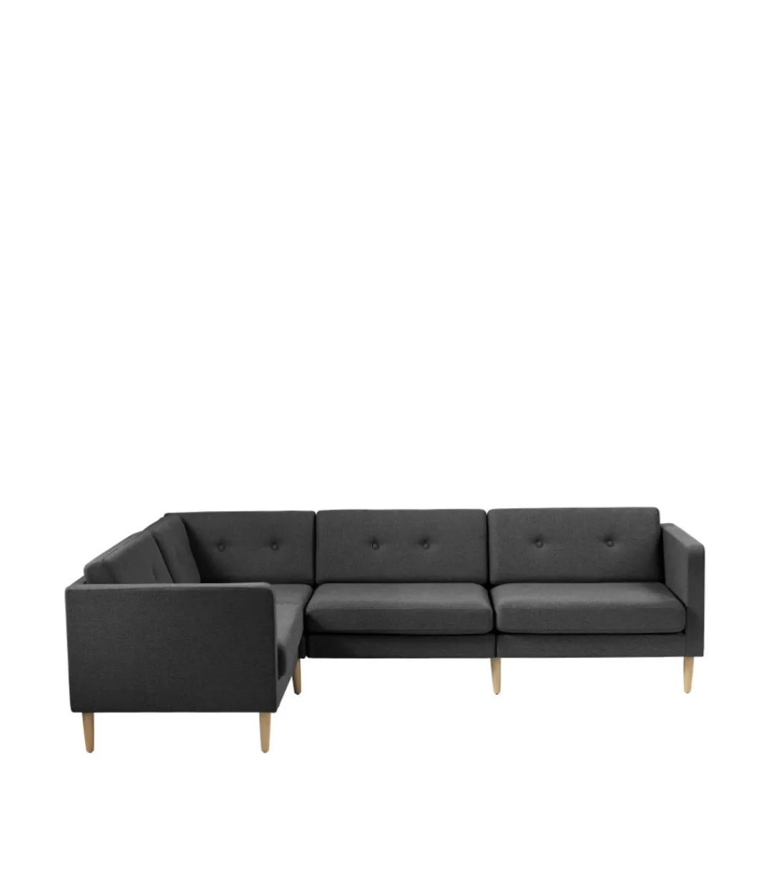 Unit10 L42 Firhøj - Højre modul 90 - Eg - Dark Grey Hot