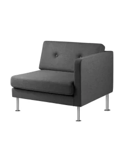 Unit10 L42 Firhøj - Højre modul 90 - Stål - Dark Grey Outlet