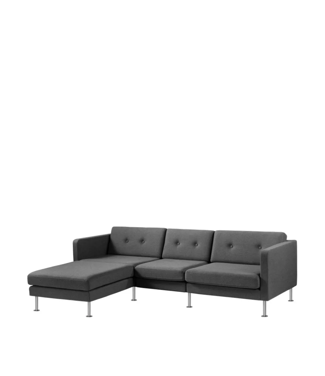 Unit10 L42 Firhøj - Højre modul 90 - Stål - Dark Grey Outlet