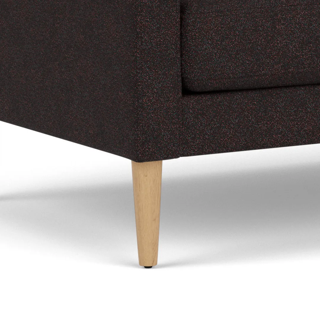 Unit10 L42 Firhøj - 2,5 pers. sofa - Eg - Black-Brown Clearance