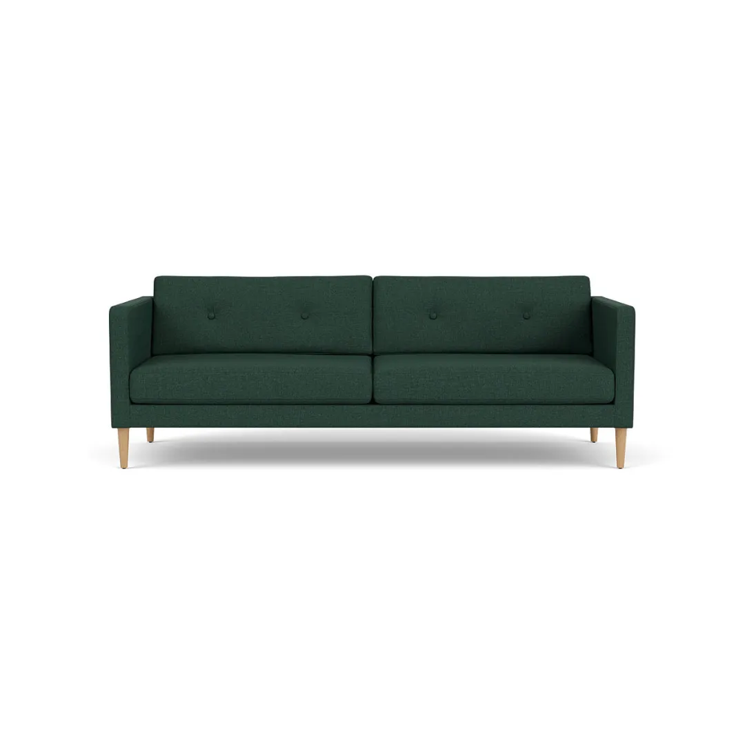 Unit10 L42 Firhøj - 3 pers. sofa - Eg - Green (32) Outlet