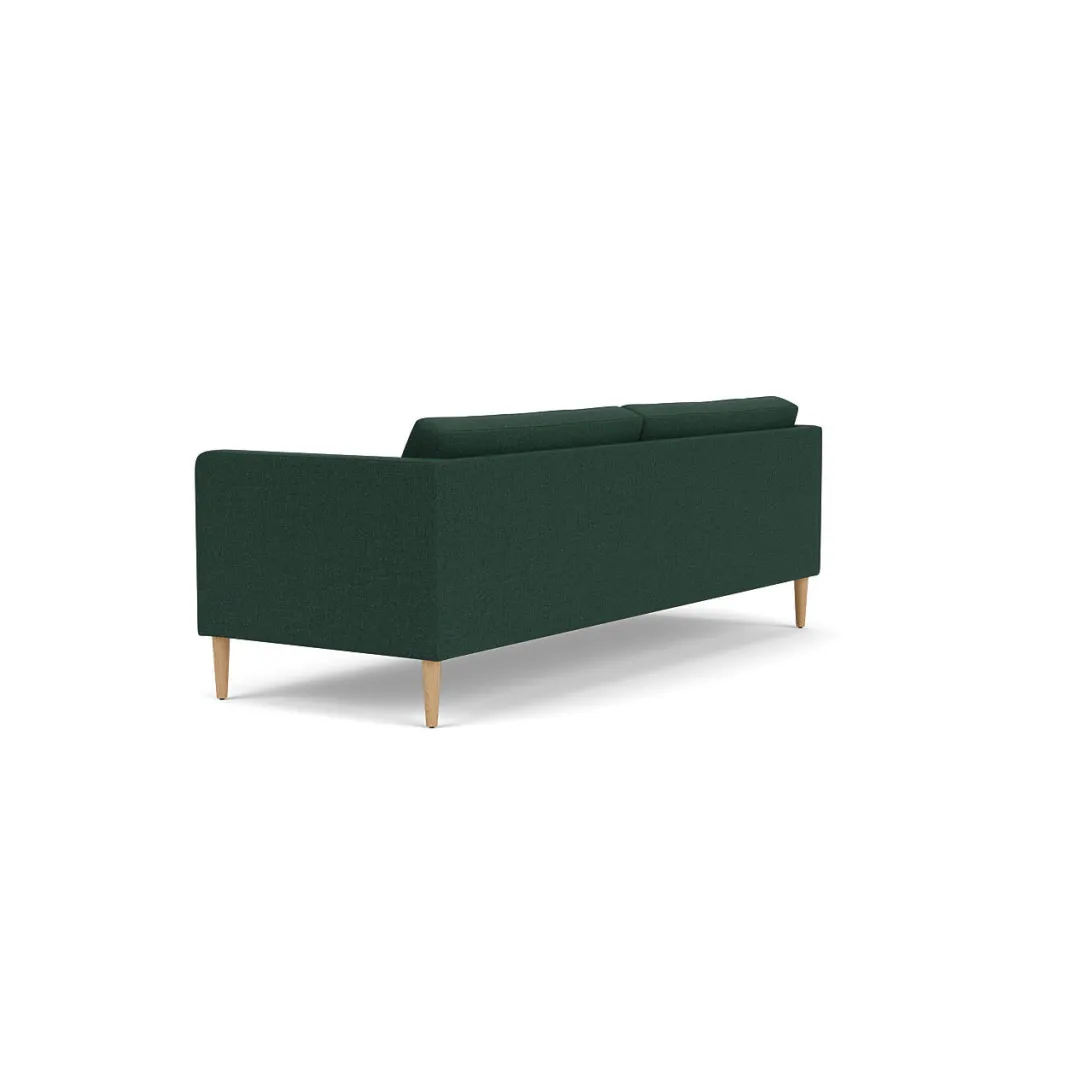 Unit10 L42 Firhøj - 3 pers. sofa - Eg - Green (32) Outlet