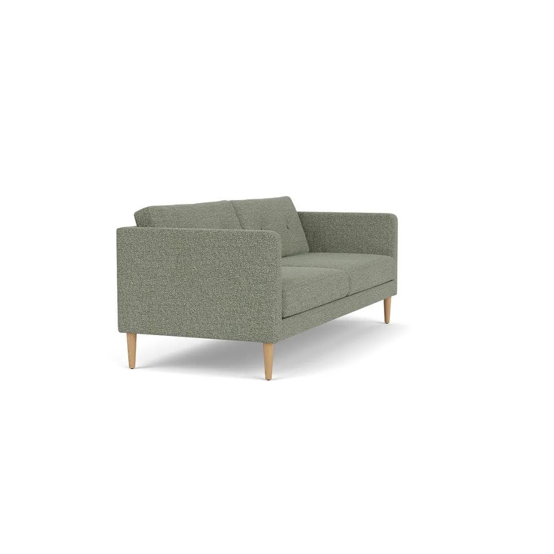 Unit10 L42 Firhøj - 2,5 pers. sofa - Eg - Green-Melange Discount