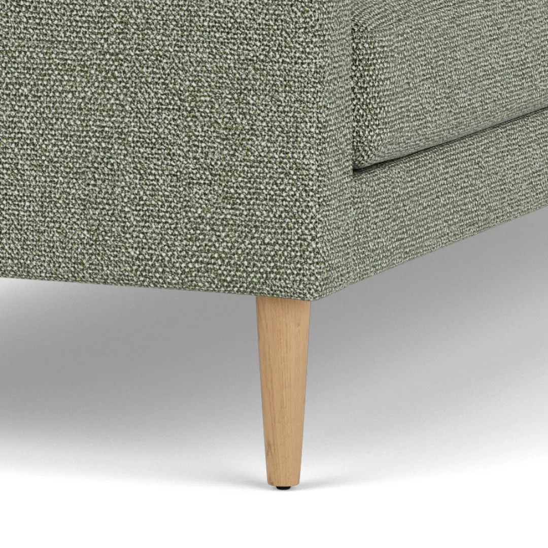 Unit10 L42 Firhøj - 2,5 pers. sofa - Eg - Green-Melange Discount