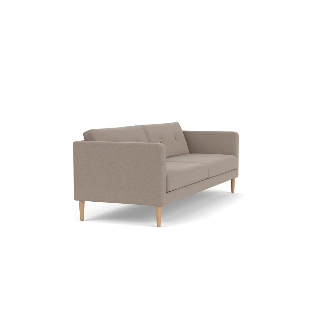 Unit10 L42 Firhøj - 3 pers. sofa - Eg - Stone (181) New